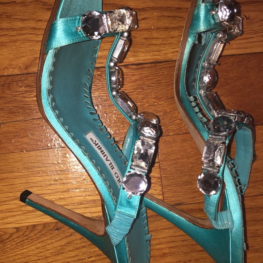 Manolo Blahnik slide heels